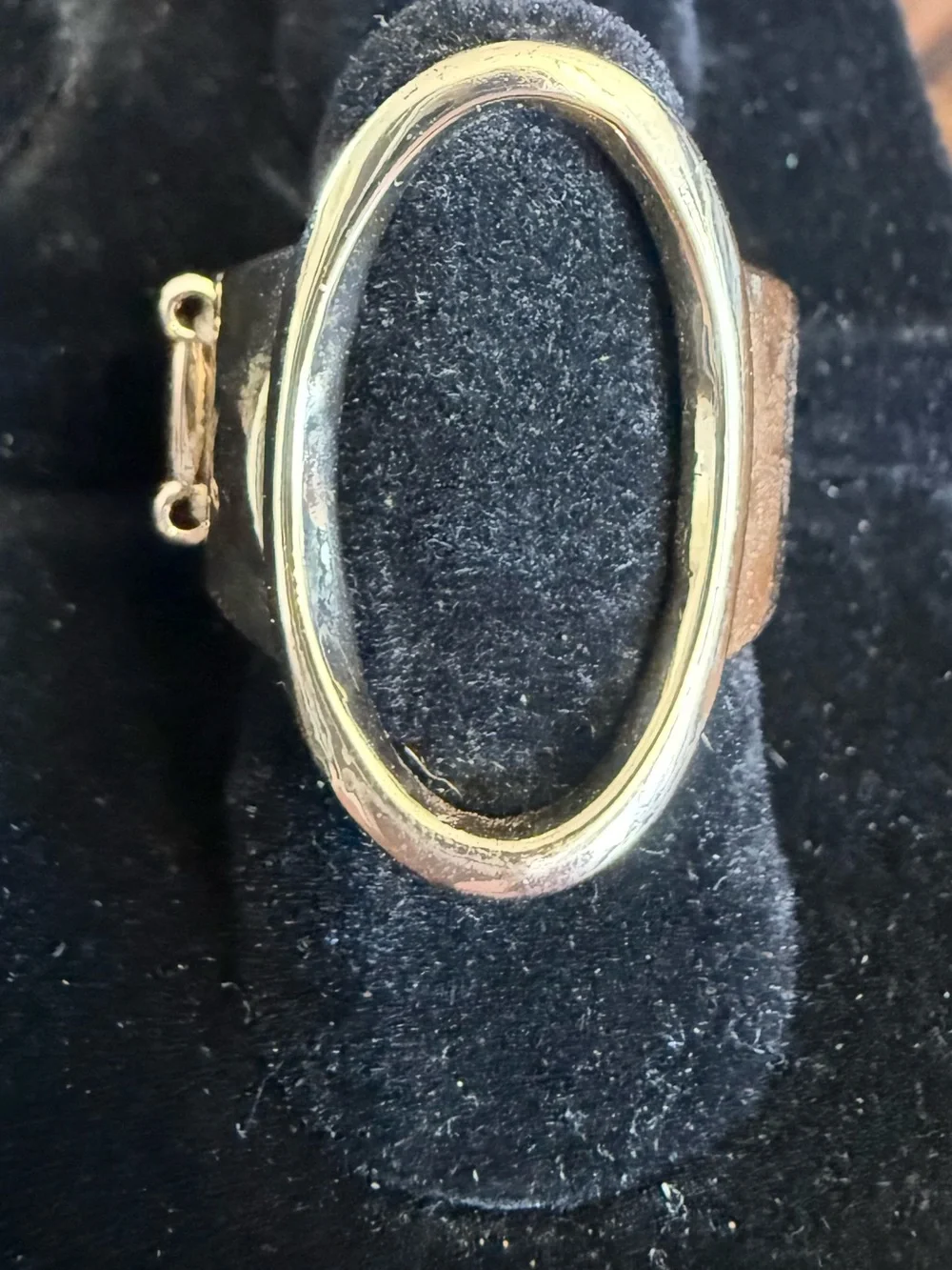 paparazzi Gold Oval Open-Top Signet Ring